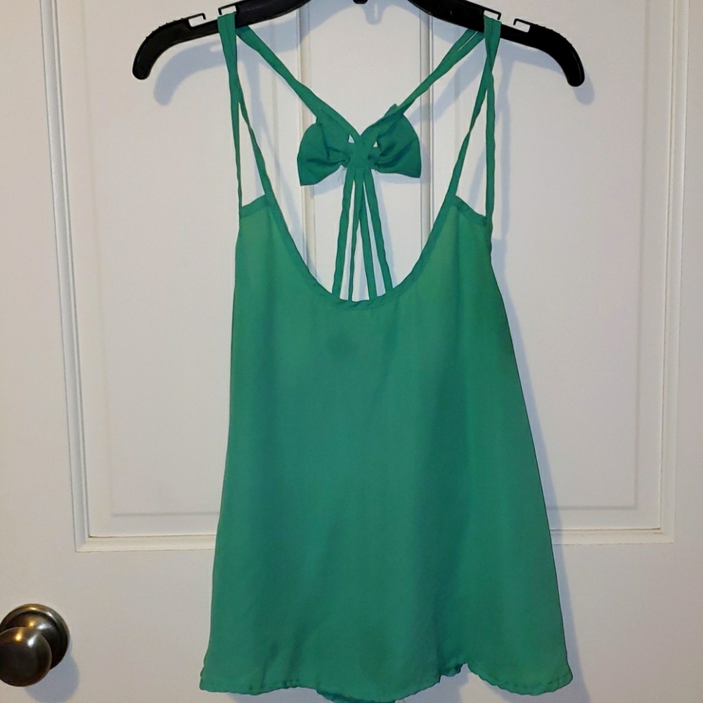 Teal Green Crop Top